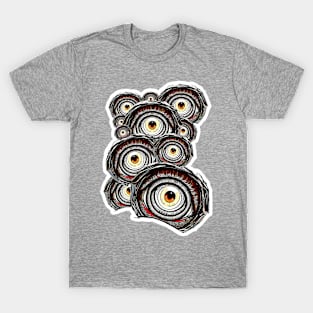 horror eyes fantastic and gotic graphic design ironpalette T-Shirt